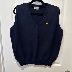 Masters Men's Dark Blue V-Neck Sweater Vest